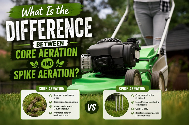What Is the Difference Between Core Aeration and Spike Aeration